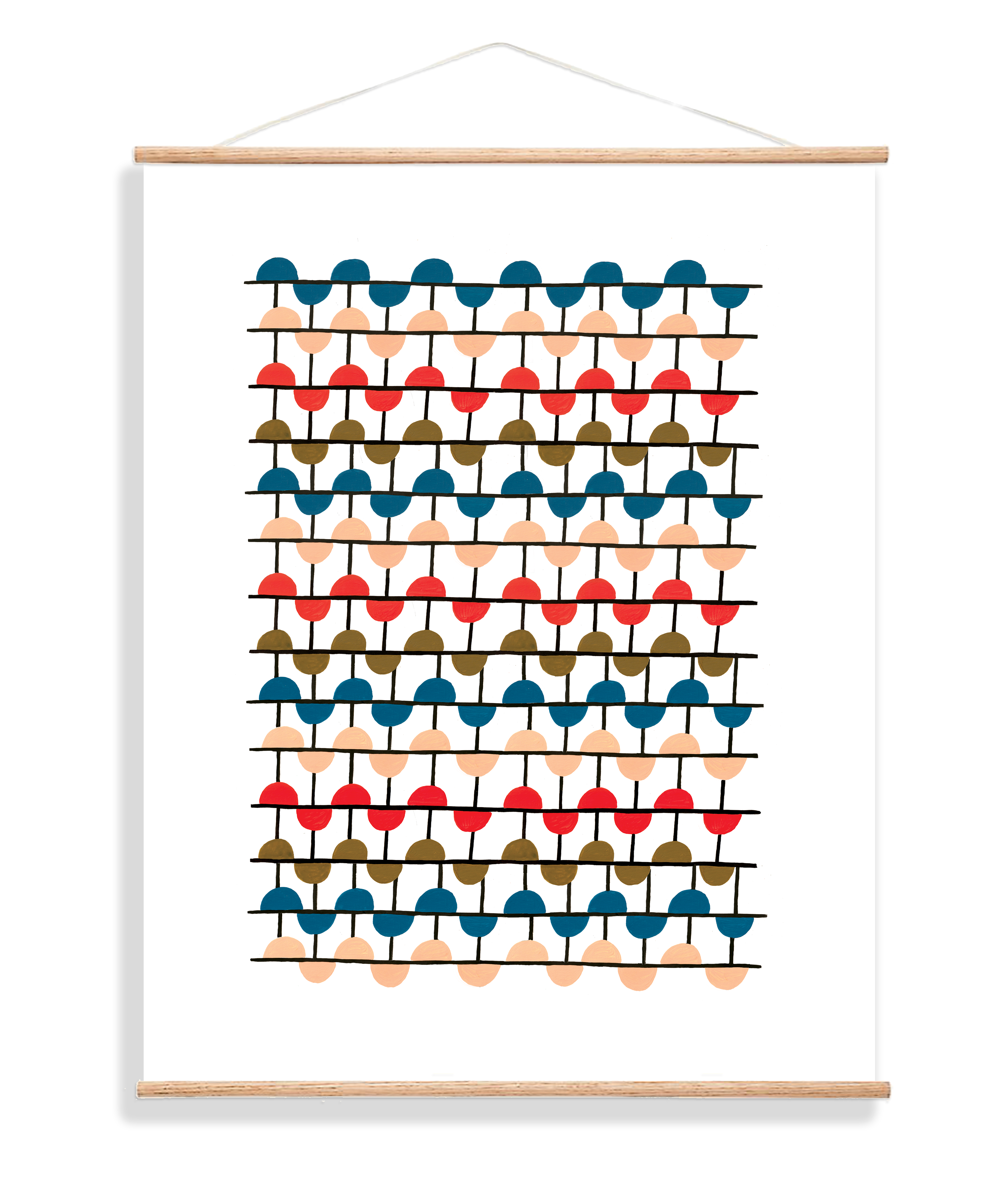 Grid Circles - Art Print