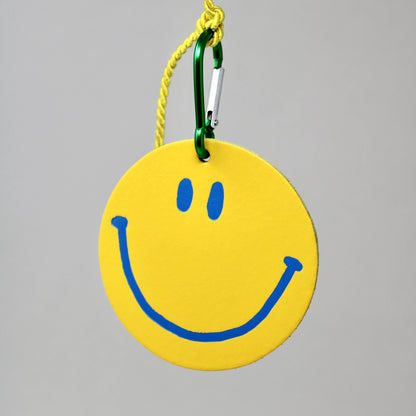 Happy Face Smilie Bag Tags: Yellow