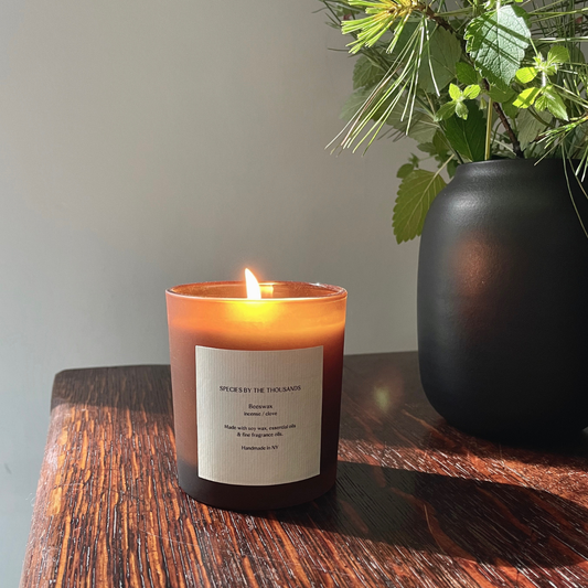 Beeswax, Incense + Clove - Handcrafted Soy Candle