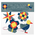 Bird, Flower, Star - Paper Ornaments