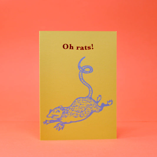 Oh Rats! - Greetings Card