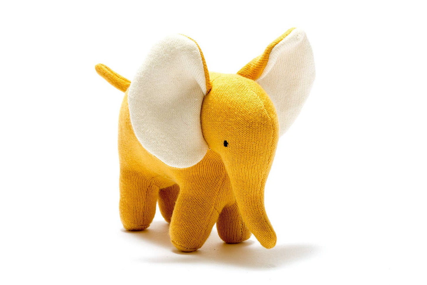 Ellis the Elephant Plush Toy Knitted Organic Cotton