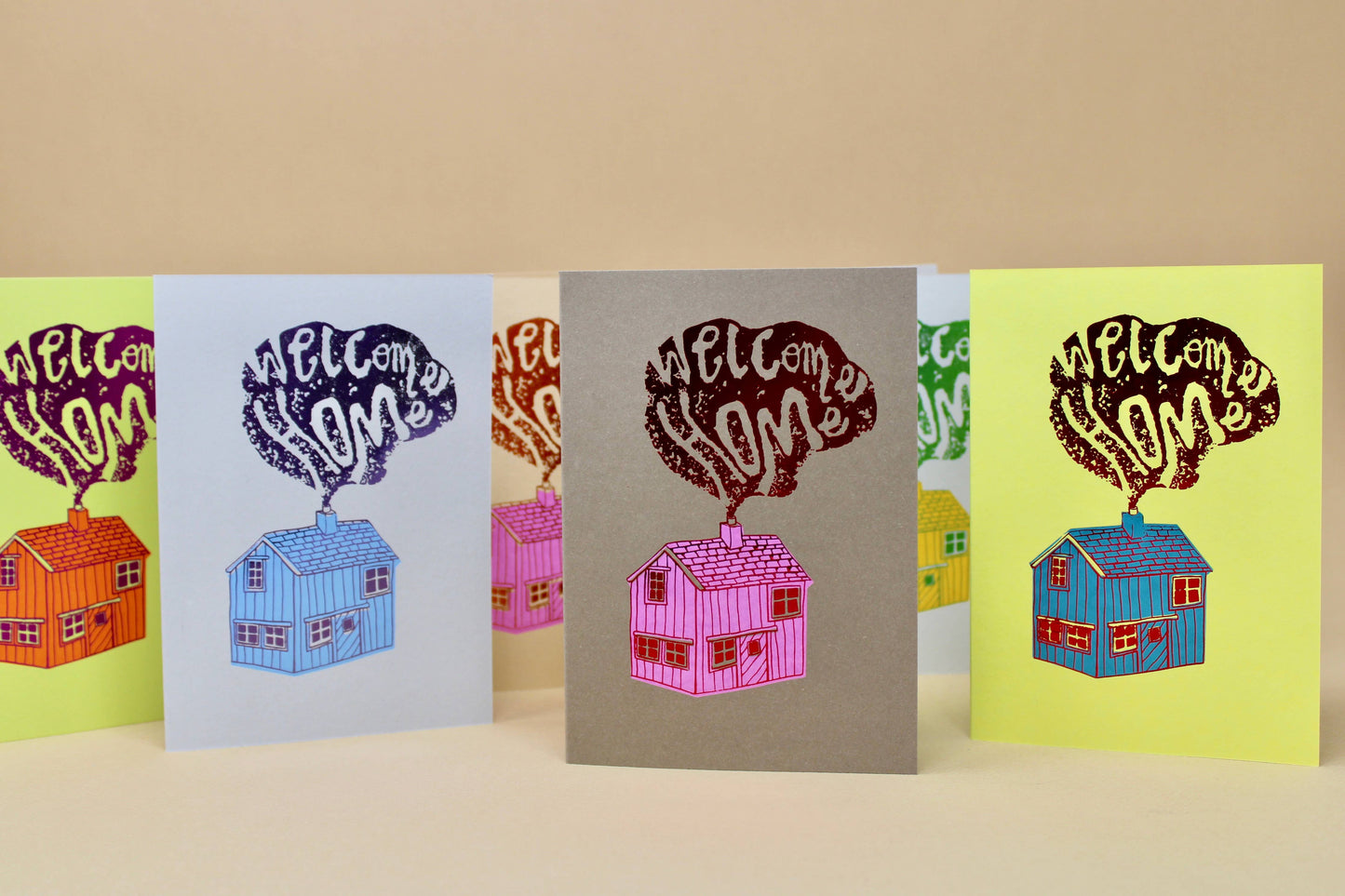 Welcome Home Cabin Greeting Card